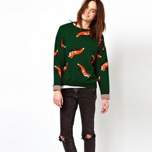 T.O.A Meduim Weight Fox Sweater